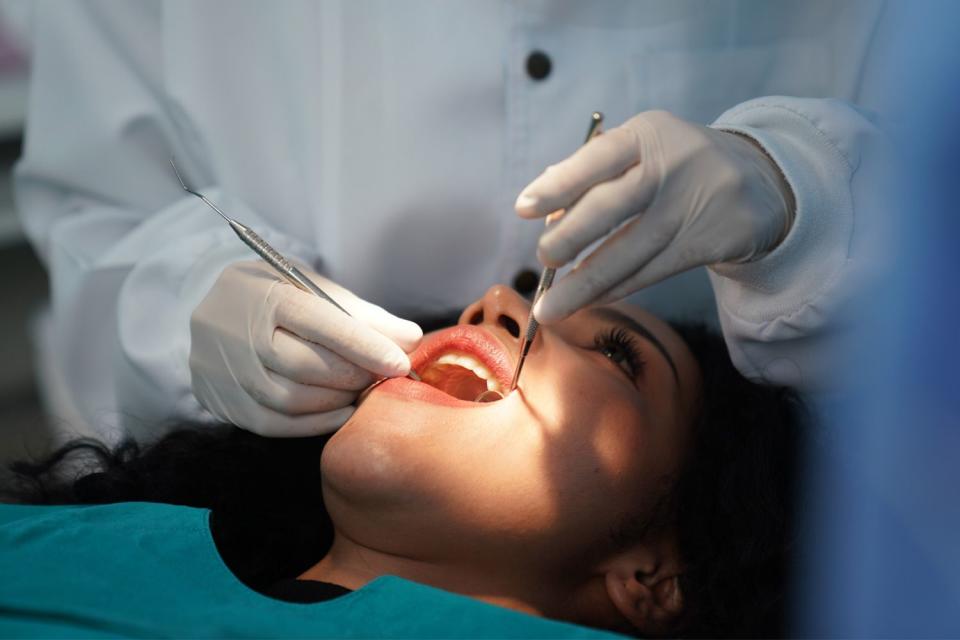<p>Getty</p> Stock image of a dentist patient