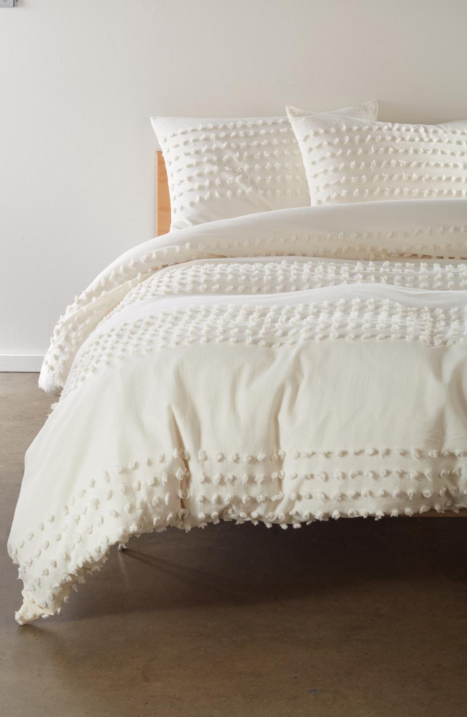 BP. Texture Dot Duvet Cover & Sham Set. Image via Nordstrom.