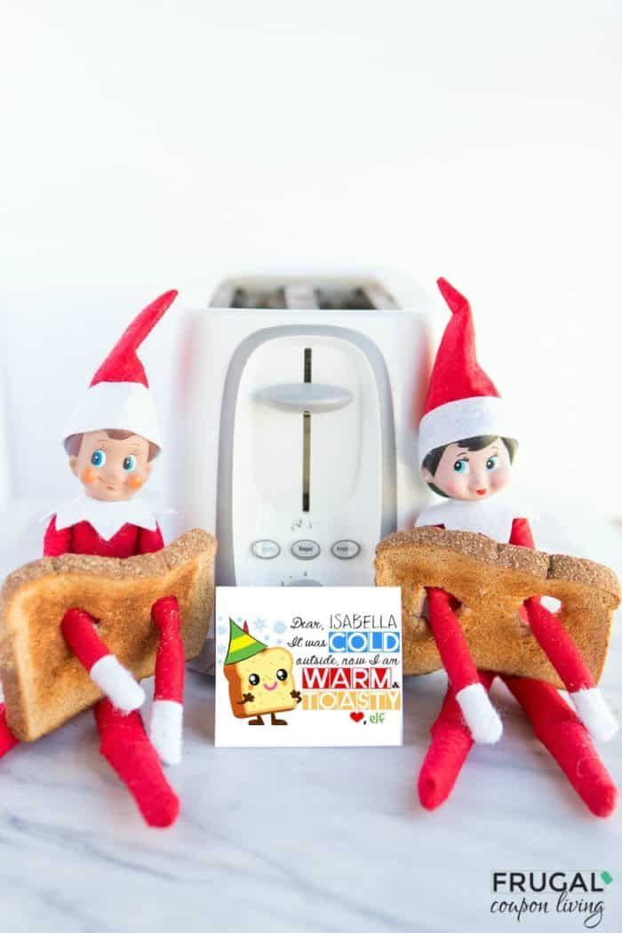 10) Elf on the Shelf Toaster Idea