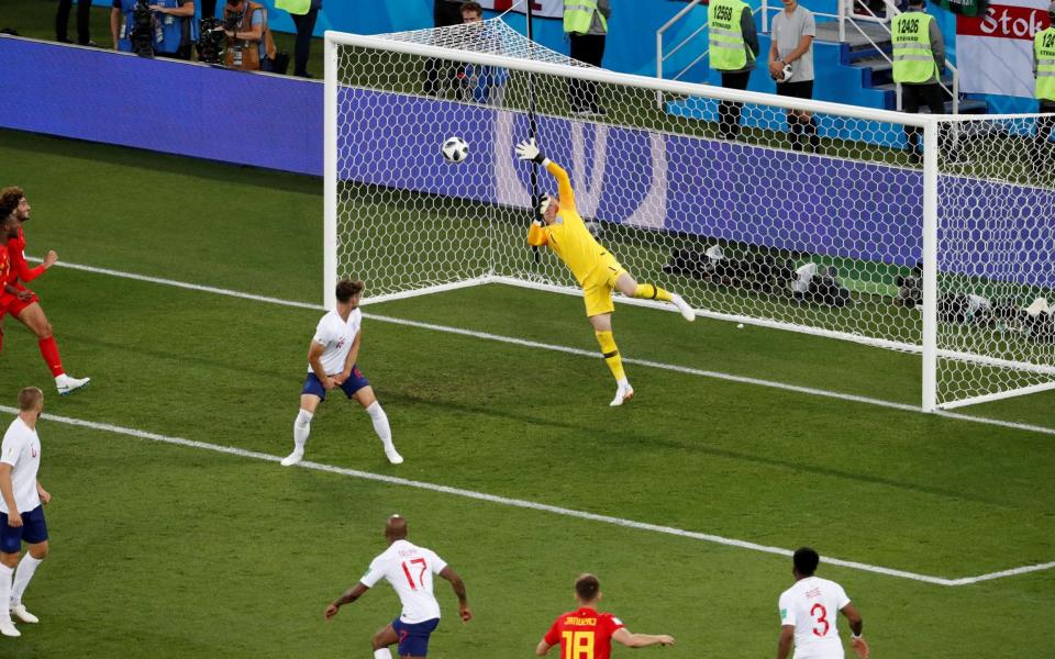 Courtois wasn’t alone in criticising Pickford’s attempts to save the shot, with pundit Gary Neville saying the keeper’s attempt was ‘a bit weird’