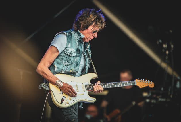 Jeff Beck performs during the Helsinki Blues Festival in June.