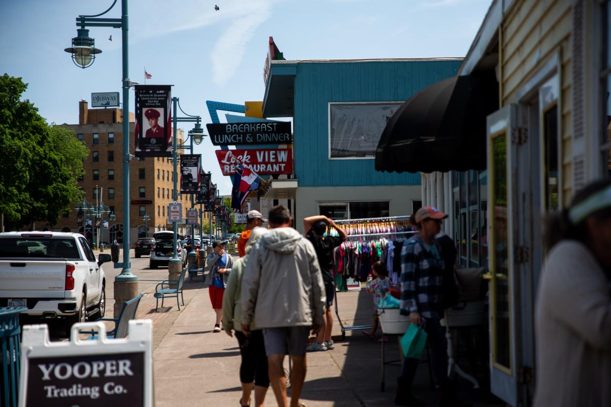 Downtown Sault Ste. Marie is seen on Wednesday, July 13, 2022.