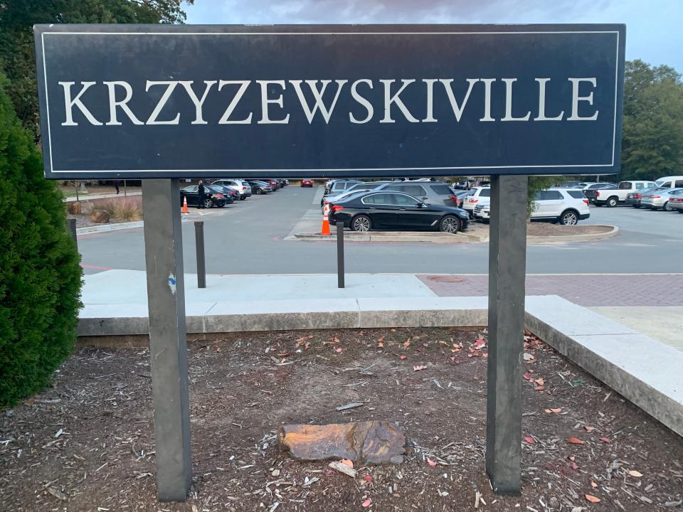 Krzyzewskiville, where students wait to gain access to Cameron Indoor Stadium for Duke basketball games.