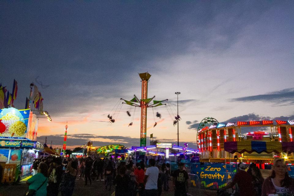 The sun sets on Pueblo during the 2021 Colorado State Fair.