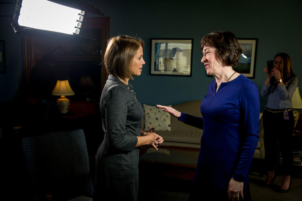 Behind the scenes of Katie Couric’s interview with Sen. Susan Collins