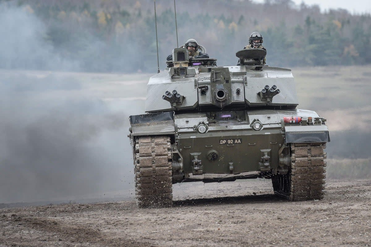 A Challenger 2 main battle tank (PA Archive)