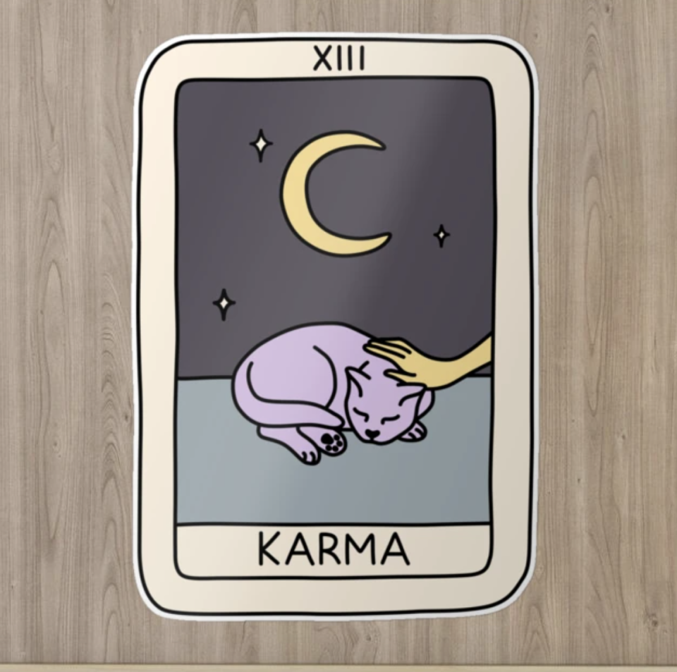 Karma is a Cat Sticker