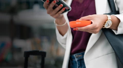 The hotspot is small enough to fit in a pocket - Credit: Skyroam