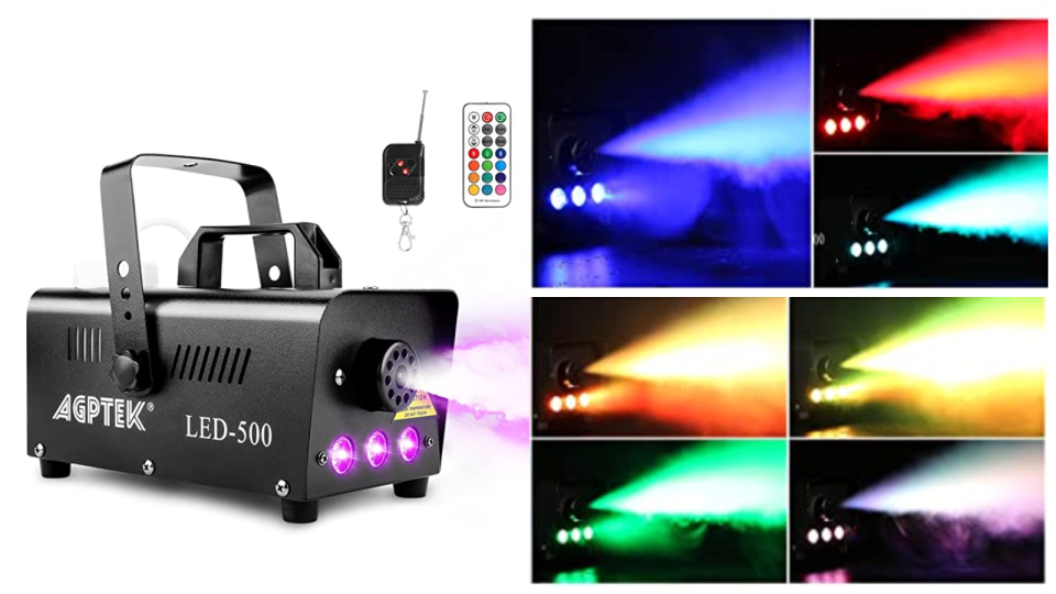 Light up the room with rainbow LEDS and smoke.