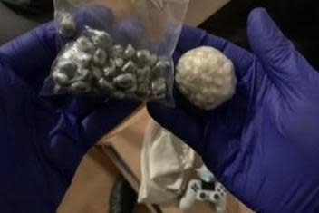 Suspected Class A drugs found during the operation (Metropolitan Police)