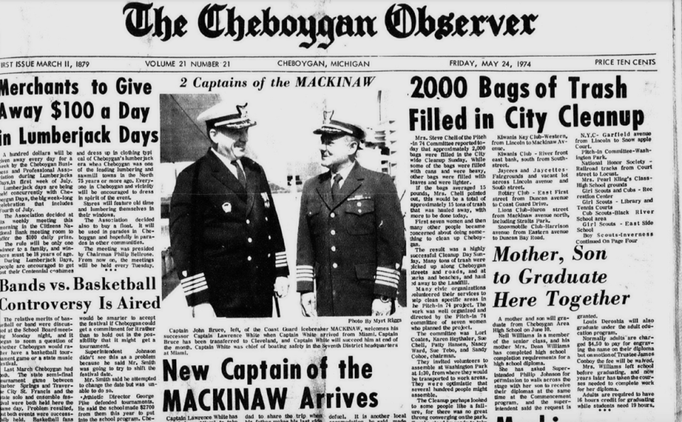 The May 23, 1974 edition of the Cheboygan Observer.