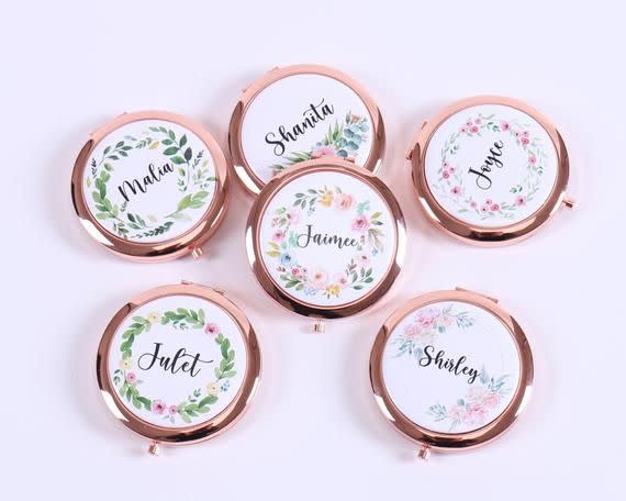 1) Personalized Compact Mirror