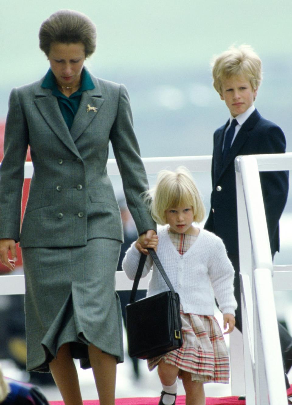 Peter Phillips' bouffant - like mother, like son!