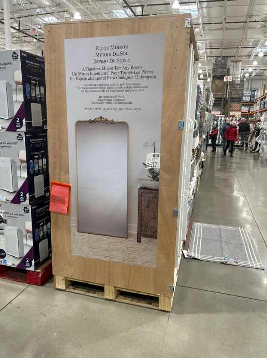 Ravena floor mirror at Costco