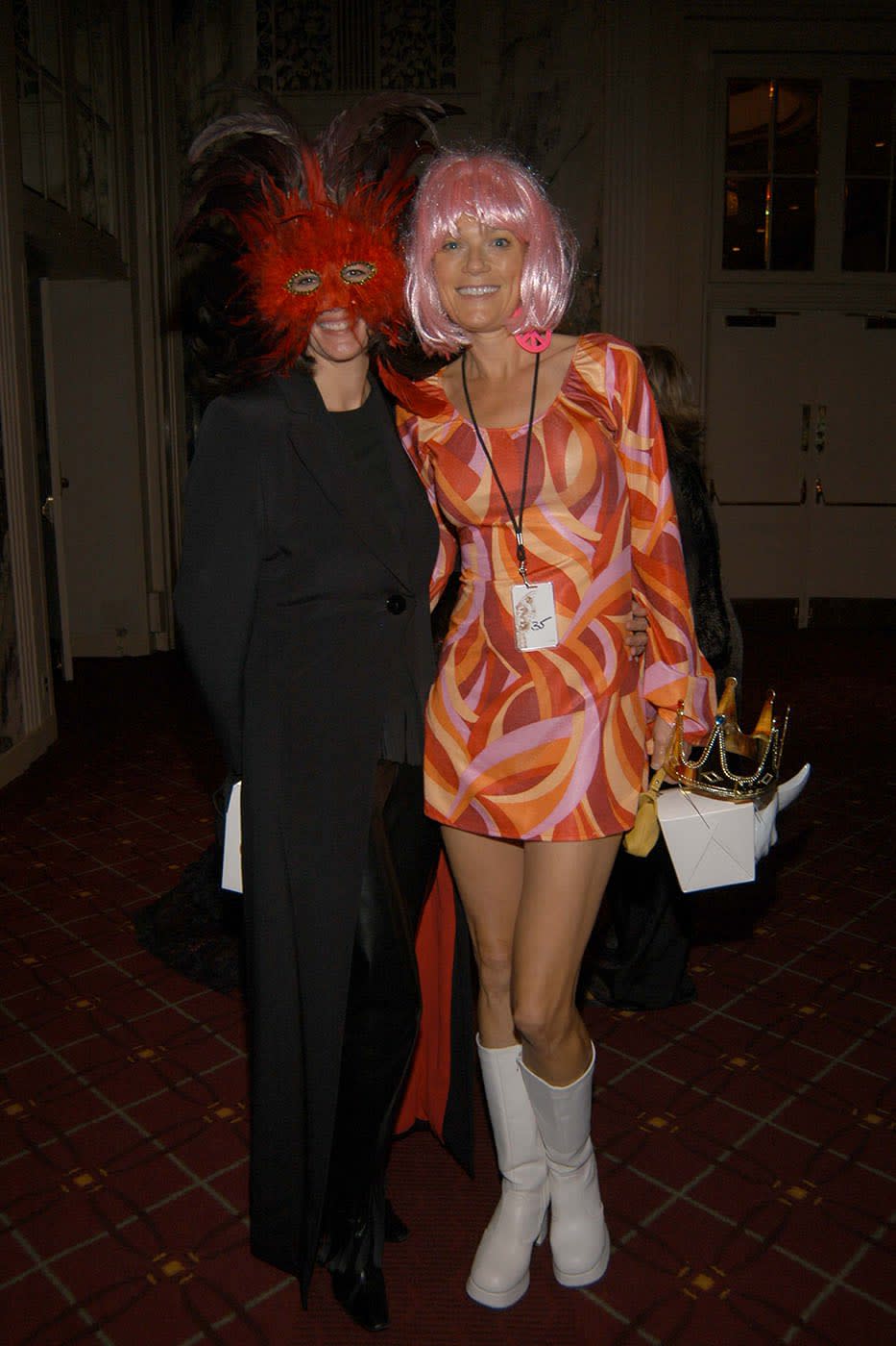 <div class="inline-image__caption"><p>Ghislaine Maxwell and Eva Anderson Dubin attend Bette Midler's New York Restoration Project (NYRP) "HULAWEEN" Gala and Midlers 60th Birthday Celebration at Waldorf Astoria Hotel on October 31, 2005 in New York City.</p></div> <div class="inline-image__credit">Patrick McMullan/Getty</div>