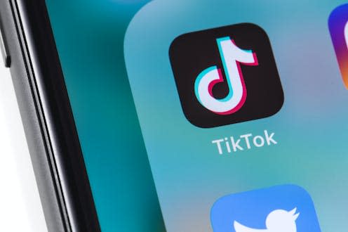<span class="caption">Experts have been considering whether TikTok is worse in terms of privacy or security than other, US-based apps.</span> <span class="attribution"><a class="link " href="https://www.shutterstock.com/image-photo/smartphone-displaying-tiktok-icon-app-create-1336435262" rel="nofollow noopener" target="_blank" data-ylk="slk:Shutterstock / Primakov;elm:context_link;itc:0">Shutterstock / Primakov</a></span>