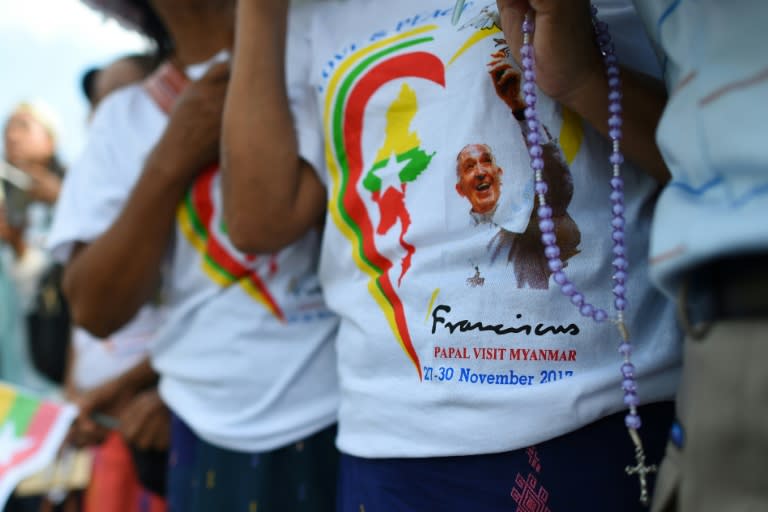 Francis' visit is a papal first for Myanmar, whose 700,000 Christians have turned out in force to welcome him