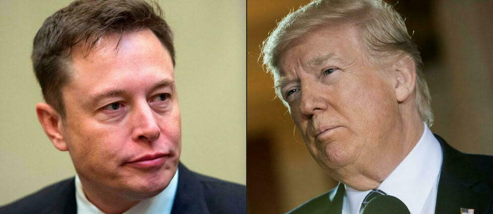 Donald Trump et Elon Musk se sont vivement critiqués par médias interposés ces derniers jours.   - Credit:NICHOLAS KAMM, NICHOLAS KAMM / AFP