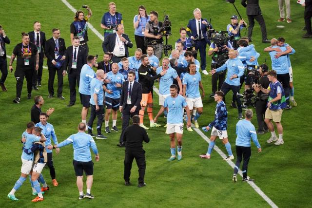 We made history': Emotional Man City players hail treble success