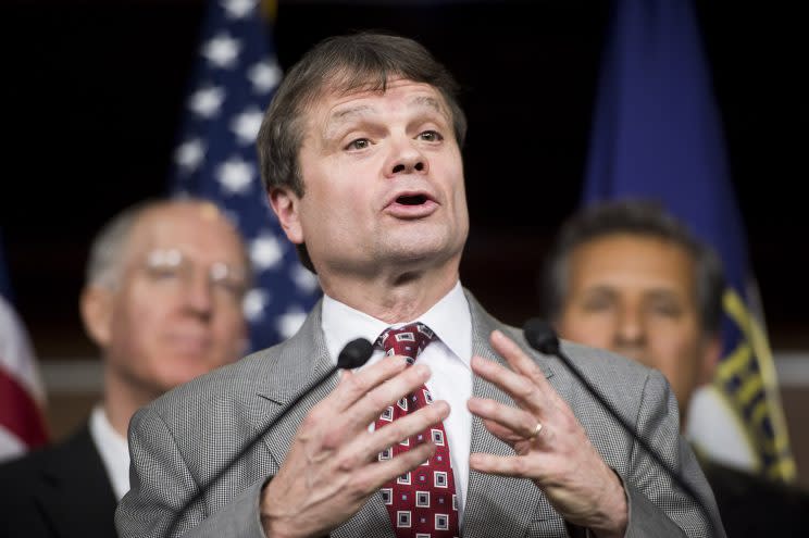 Rep. Mike Quigley, D-Ill., speaks as House Democrats hold a news conference to call for presidential action on immigration on Nov. 13, 2014.