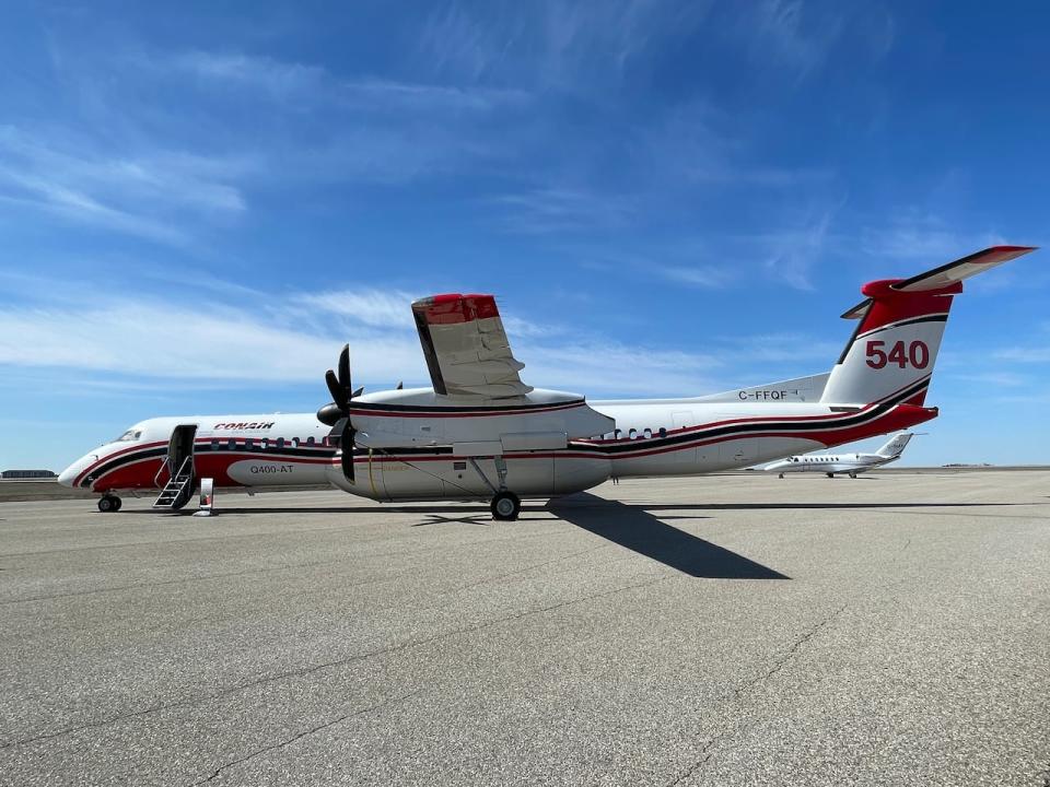 One of of the two Dash 8-Q400AT models that will be purchased by the Saskatchewan Public Safety Agency.