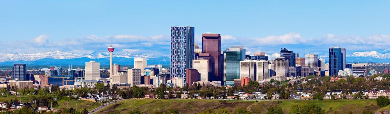 Calgary: Blue Sky City. The new slogan was unveiled on Wednesday as part of a re-branding process that began in 2022. (Shutterstock - image credit)