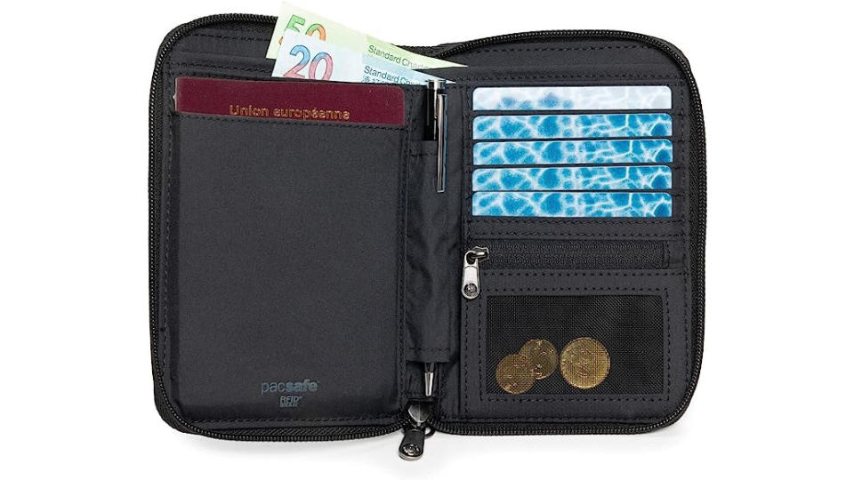 Pacsafe RFID Blocking Compact Travel Organiser. (Photo: Amazon SG)