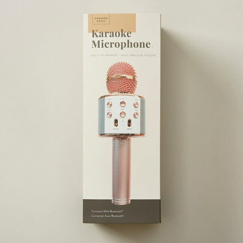 Common Craft Karaoke Microphone in rose gold 