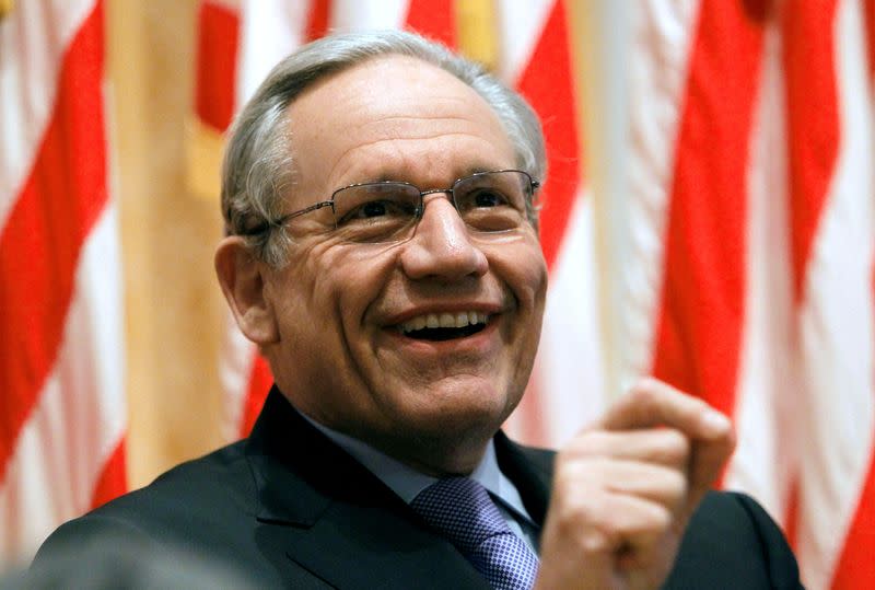 FILE PHOTO: Bob Woodward, former Washington Post reporter, discusses about Watergate Hotel burglary and stories for the Post at Richard Nixon Presidential Library in Yorba Linda