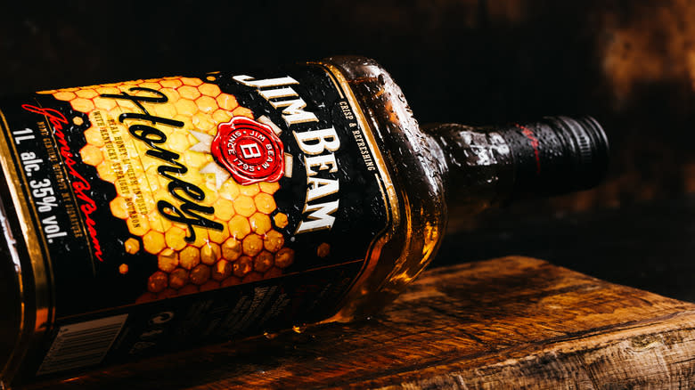 Bottle of Jim Beam Honey