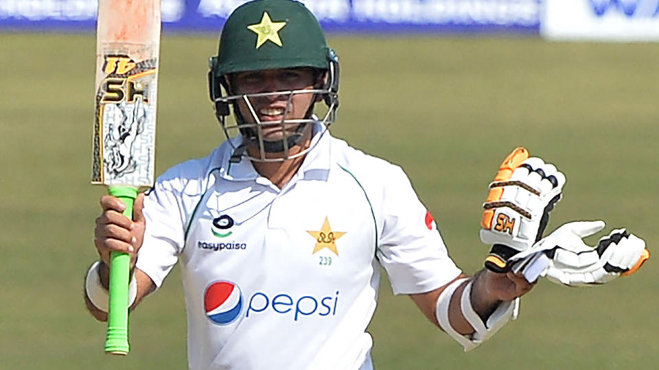 Pakistan's Abid Ali hit an impressive century in their Test clash with Bangladesh. (Photo by MUNIR UZ ZAMAN/AFP via Getty Images)