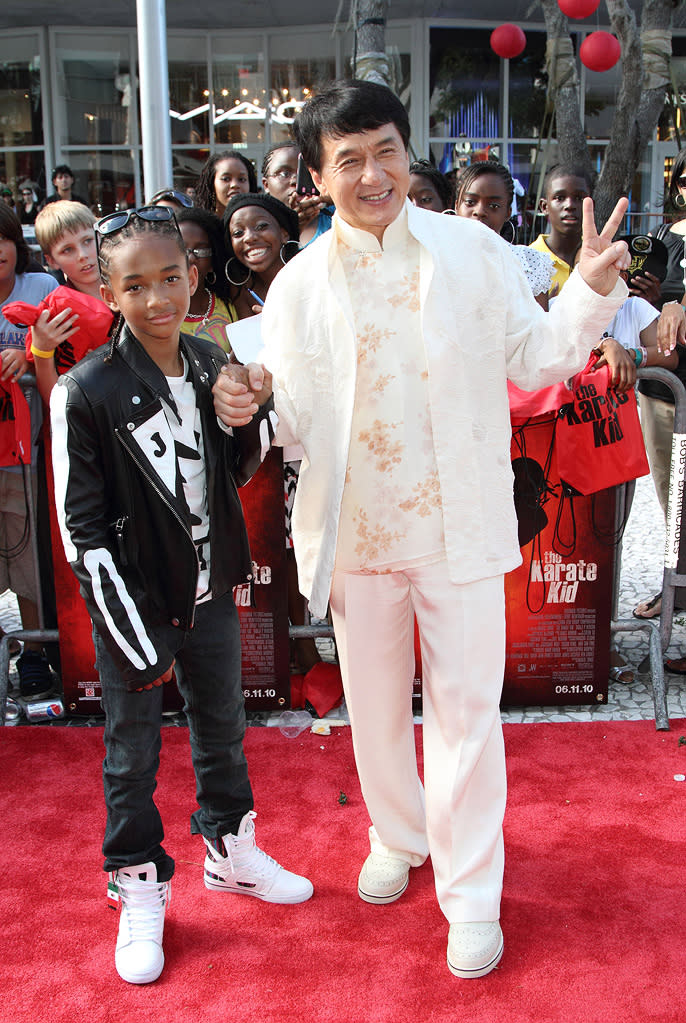 The Karate Kid Miami premiere 2010 Jaden Smith Jackie Chan