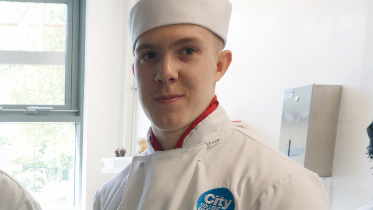 Joe Abbess was training to be a chef. (City College Southampton)