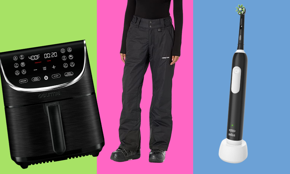 air fryer, pants, toothbrush