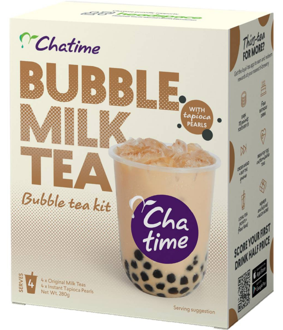 Chatime Bubble Milk Tea with tapioca pearls from Woolworths