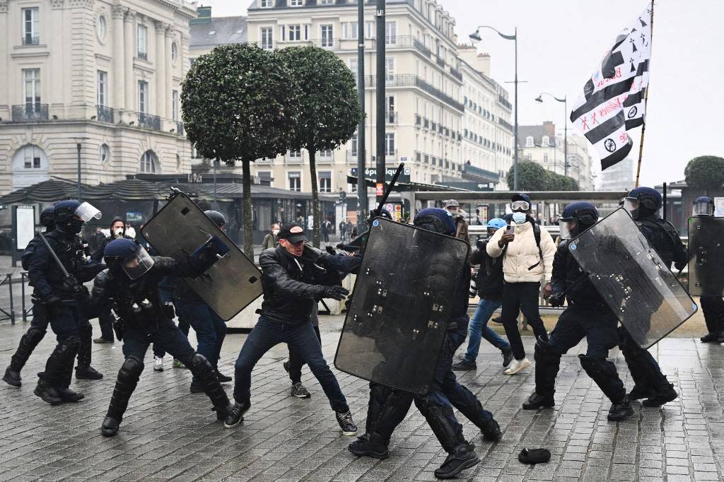 Des policiers de la CRS-8 avaient été envoyés à Rennes en mars 2023 pour intervenir lors des manifestations liées à la réforme des retraites et juguler les violences urbaines. 