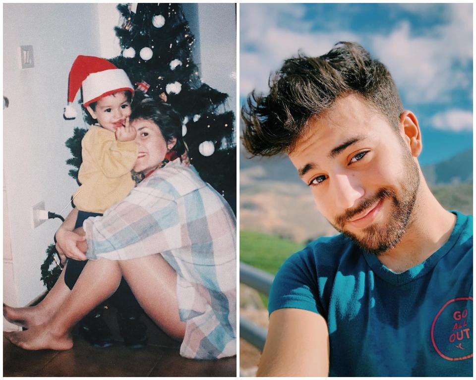 <p>Aquí puedes ver a Agoney abrazado a su madre cuando era un niño. La imagen la compartió el 11 de marzo de 2018 para felicitarla por su cumpleaños. (Foto: Instagram / <a rel="nofollow noopener" href="http://www.instagram.com/p/BgL0-QRFv6B/" target="_blank" data-ylk="slk:@agoney;elm:context_link;itc:0;sec:content-canvas" class="link ">@agoney</a> / <a rel="nofollow noopener" href="http://www.instagram.com/p/BrSghGQnWpB/" target="_blank" data-ylk="slk:@agoney;elm:context_link;itc:0;sec:content-canvas" class="link ">@agoney</a>). </p>