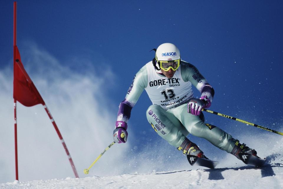 Graham Bell skiing in 1995 (Getty Images)