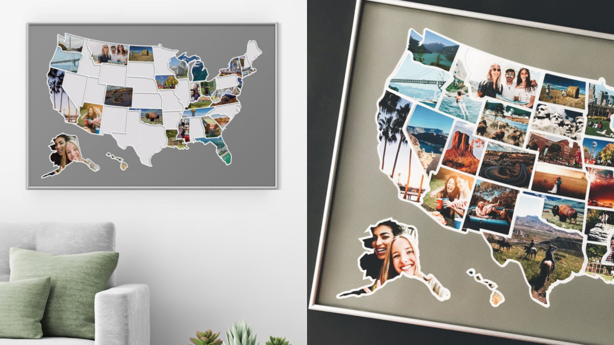 Best photo gifts: 50 States Map Photo Collage
