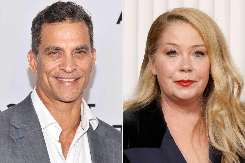 <p>Jamie McCarthy/Getty; Frazer Harrison/Getty</p> (L-R) Johnathon Schaech, Christina Applegate