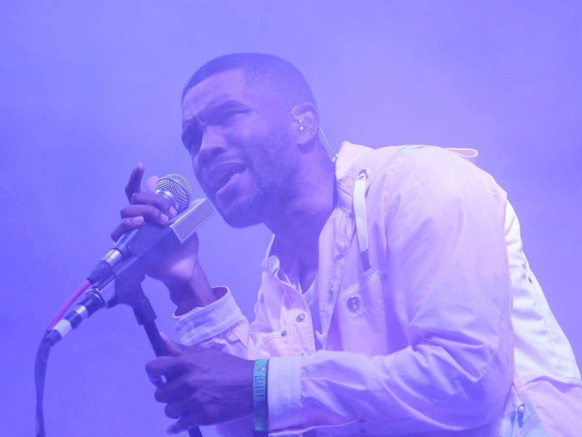 Frank Ocean performing at Bonnaroo in 2014 (Getty)