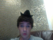 Celebrity photos: One Direction’s Liam Payne tried out a new hat this week. He tweeted the photo of the trilby perched on his head. We reckon it’s a tad small Liam. [Copyright: Liam Payne]