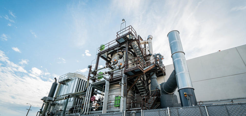 Newlight 和天然氣公司CNX合作，透過CNX的設施捕捉甲烷，用以生產Aircarbon。圖片來源：Newlight