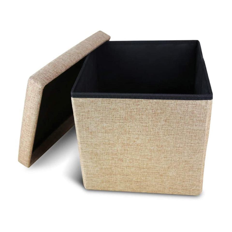 Cosaving Folding Storage Ottoman Storage Cube Seat