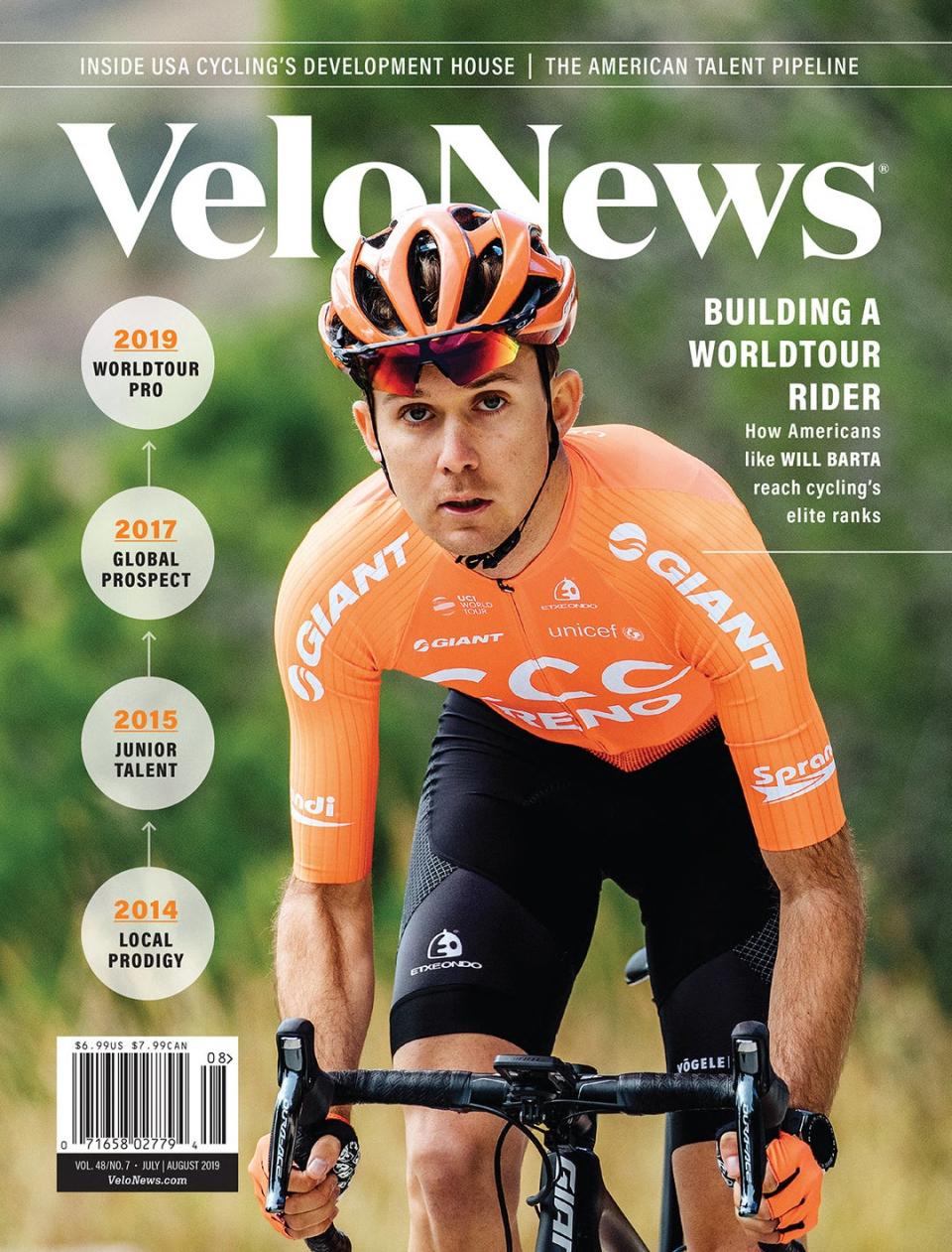 <span class="article__caption">Will Barta made the cover of VeloNews in 2019.</span>