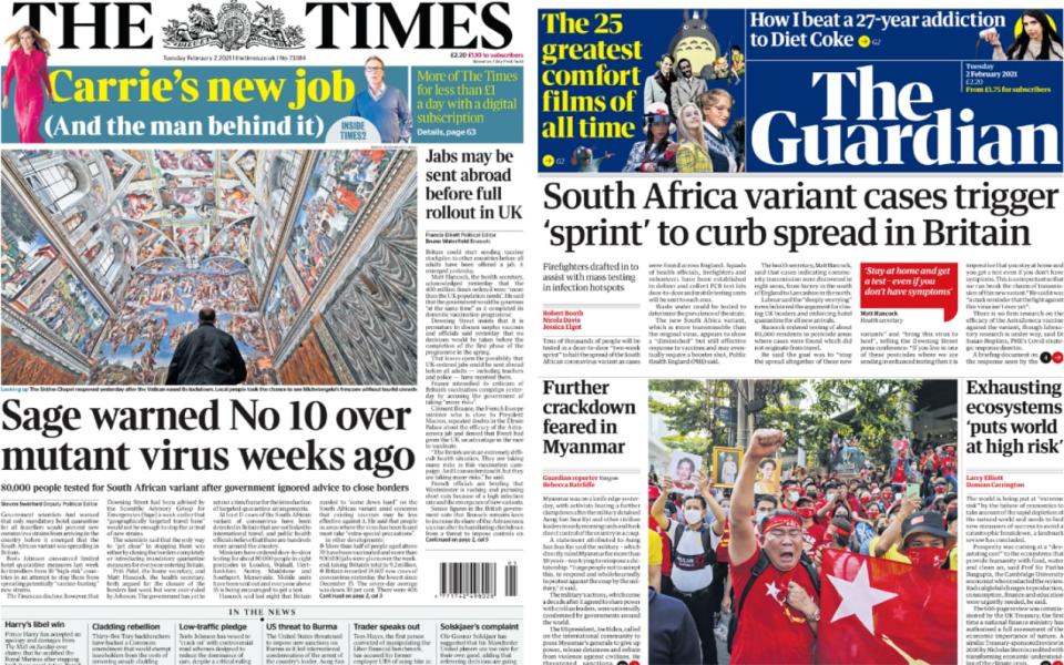 Times and the Guardian