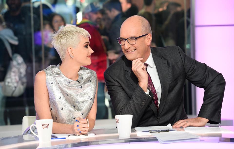 Katy Perry with Kochie on Sunrise in 2017