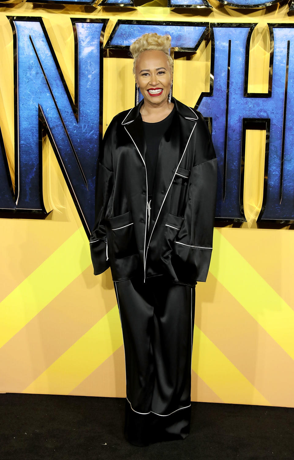 Emeli Sande at the European Premiere of ‘Black Panther’ in London