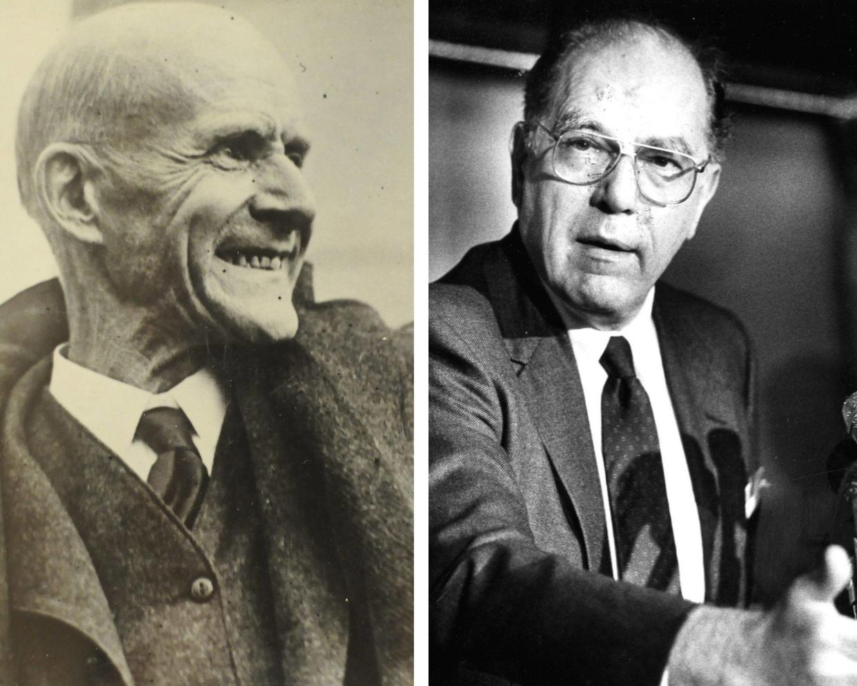 Eugene V. Debs (à gauche) et Lyndon LaRouche (à droite) ont mené une campagne présidentielle depuis la prison.