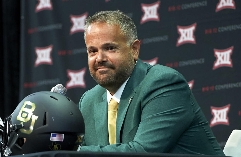 Baylor head coach Matt Rhule inherited a mess but appears to be slowing turning the program around. (AP)